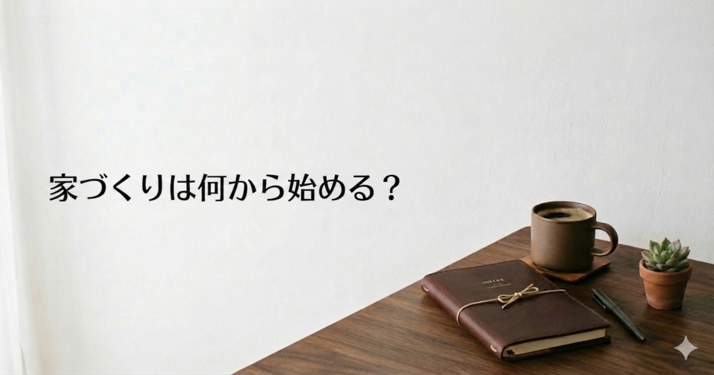 家づくりは何から始めるかを考える夫婦のイメージ